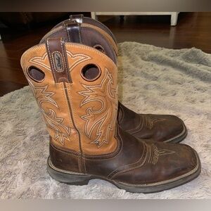 Rebel by Durango Men’s 10.5EE leather light weight pull on western boot brown